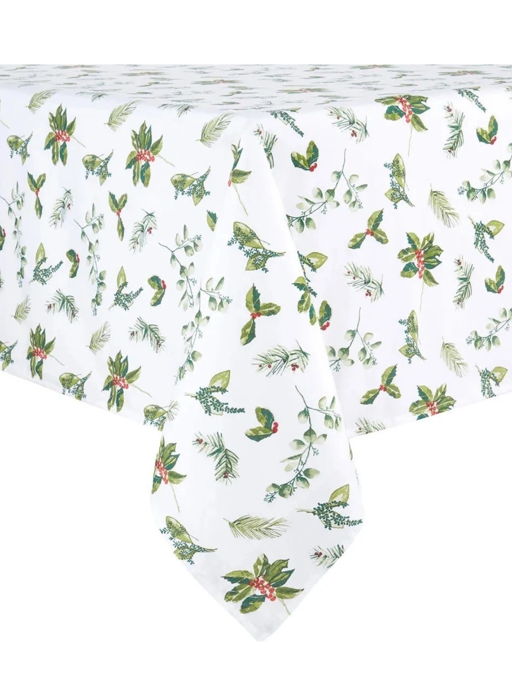 Martha Stewart ‘Holly Berries’ Tablecloth 52x70 NEW